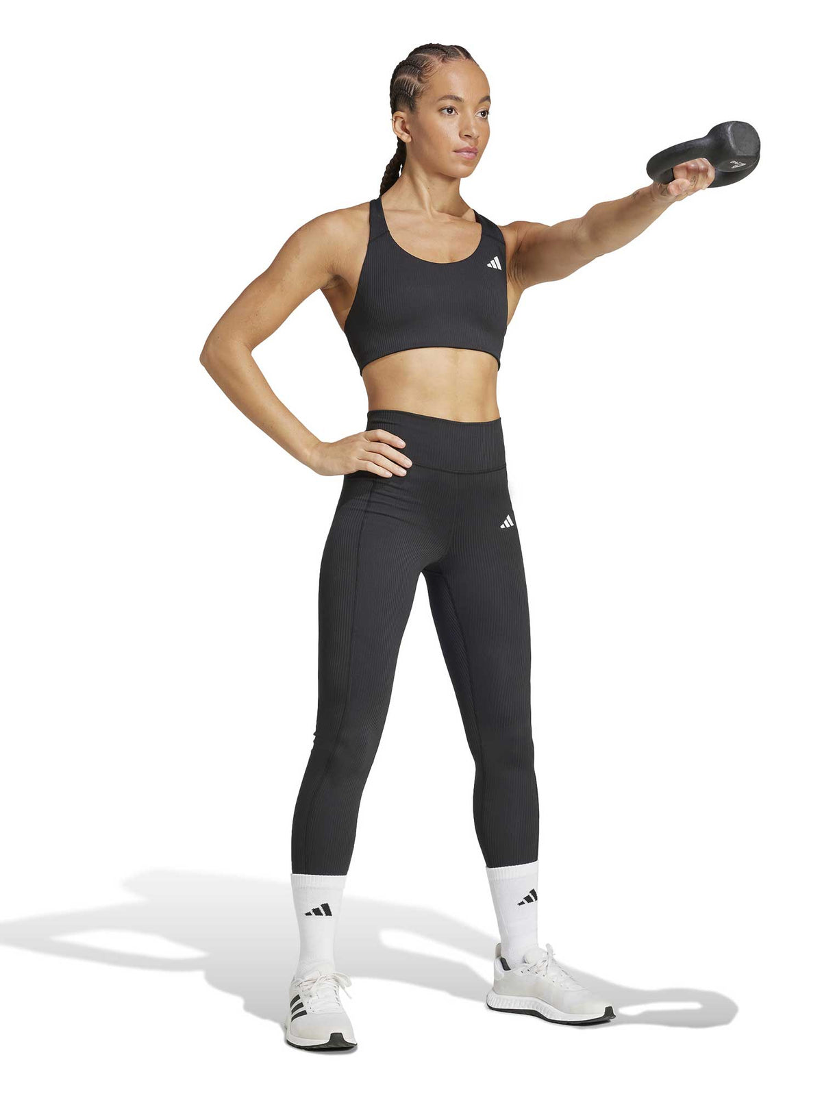 ADIDAS PERFORMANCE Спортен сутиен Powerimpact Rib Medium Support