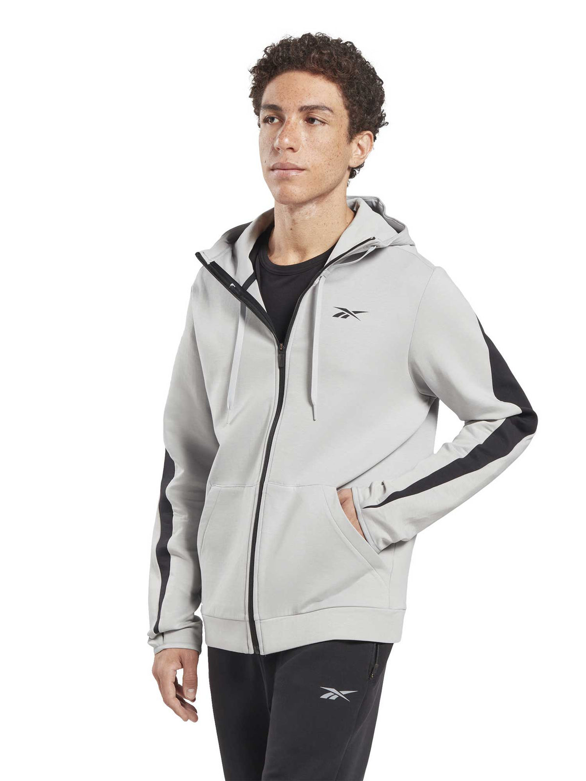 REEBOK Суитшърт DreamBlend Zip-Up Hooded Jacket