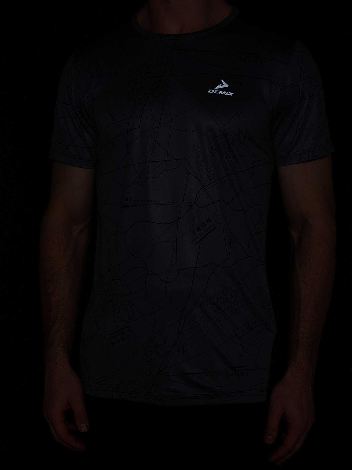 DEMIX Тениска M D Running Urban AOP SS T-Shirt