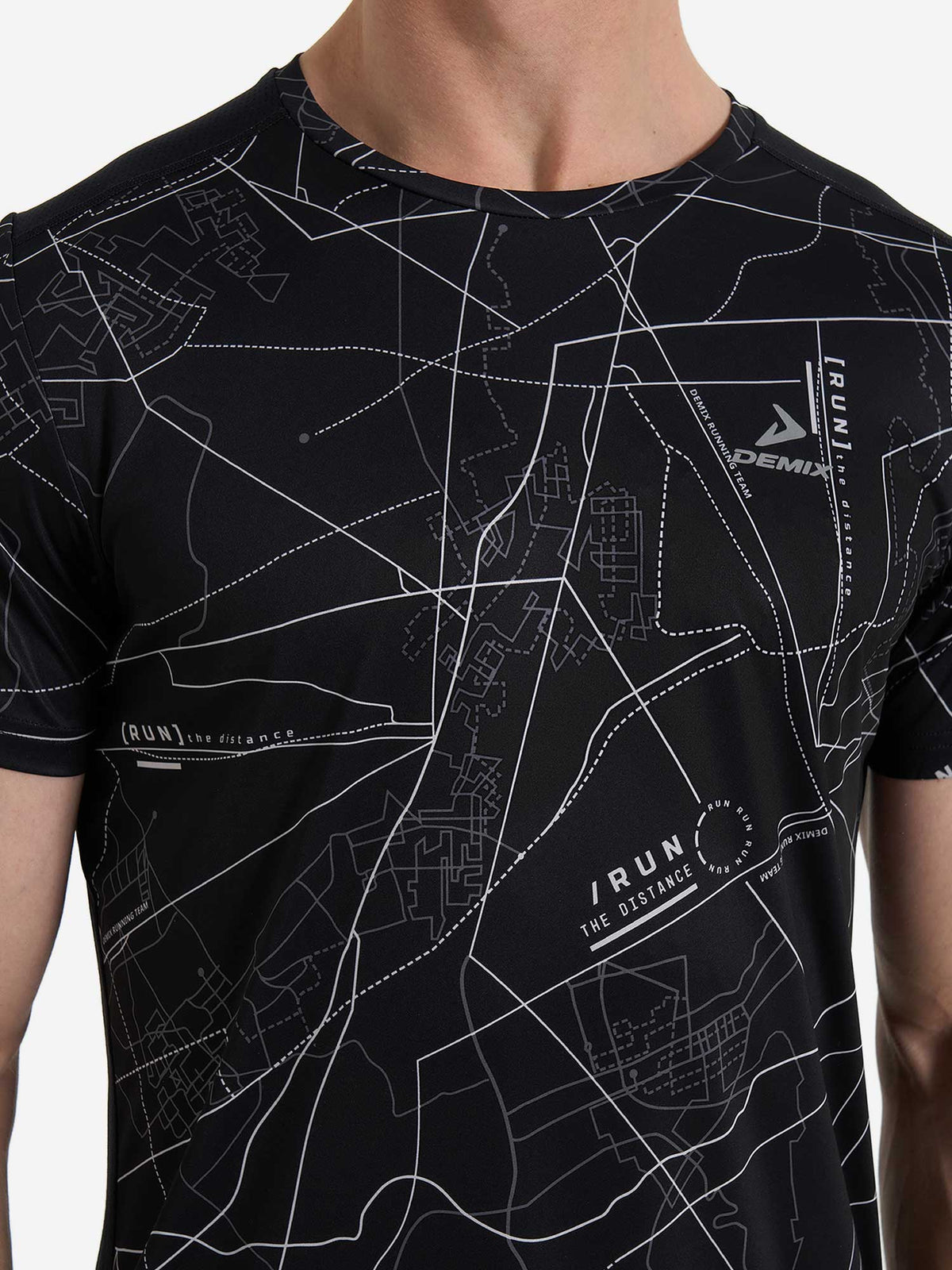 DEMIX Тениска M D Running Urban AOP SS T-Shirt