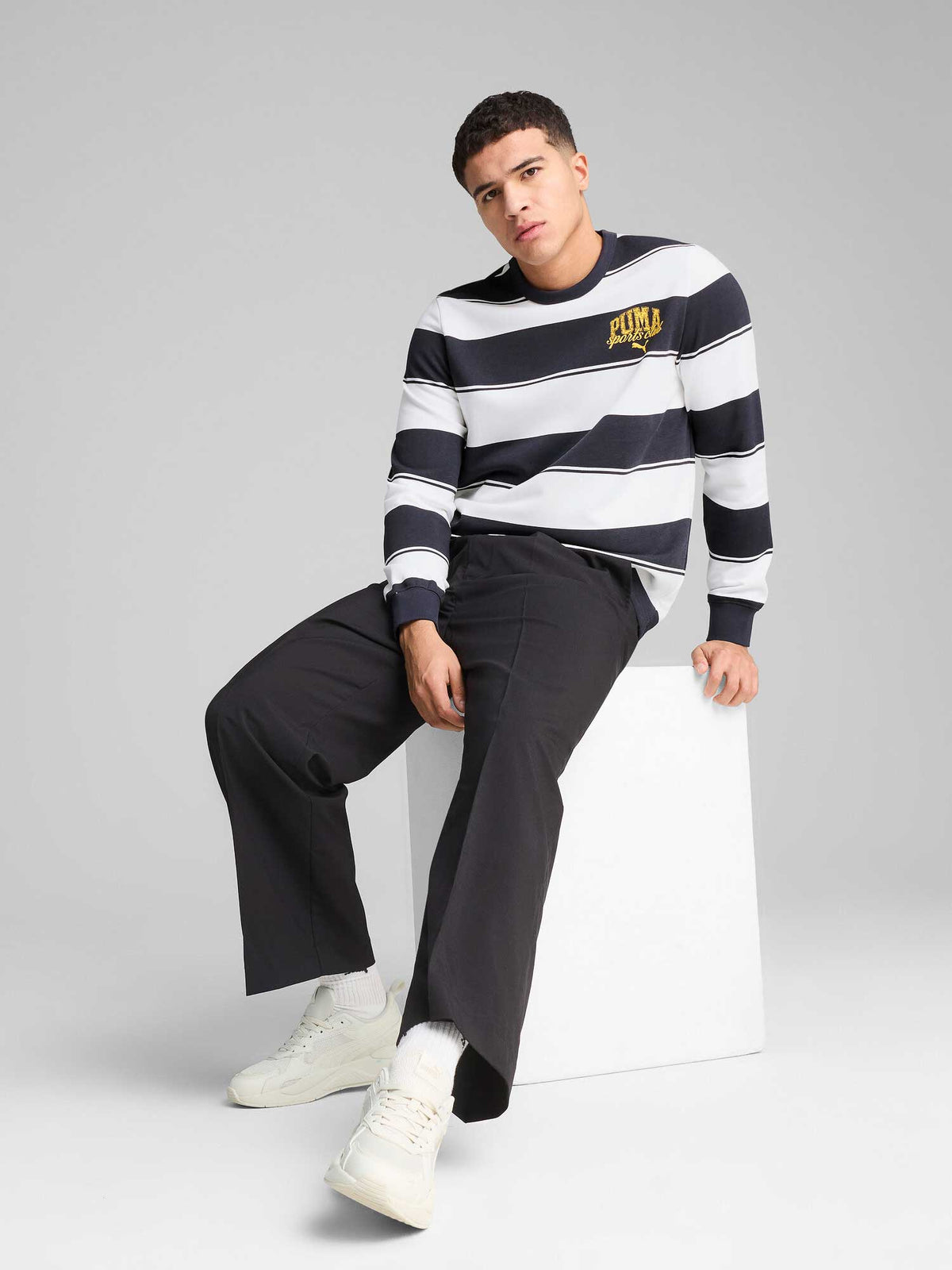 PUMA Блуза SQUAD Striped AOP Crew TR