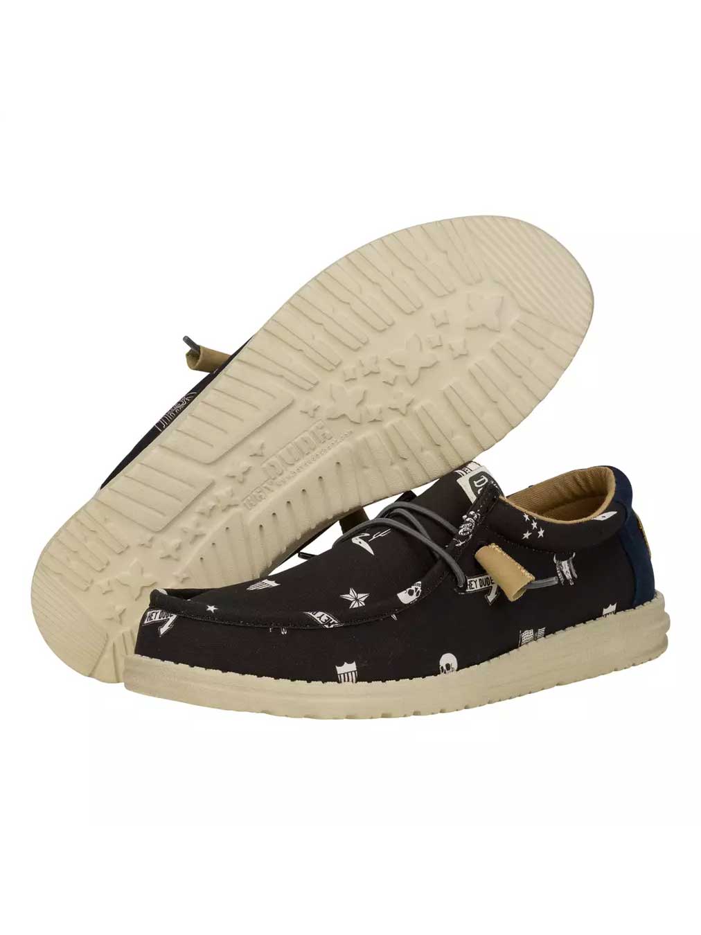 Hey Dude Обувки Wally Stars N Skulls Print