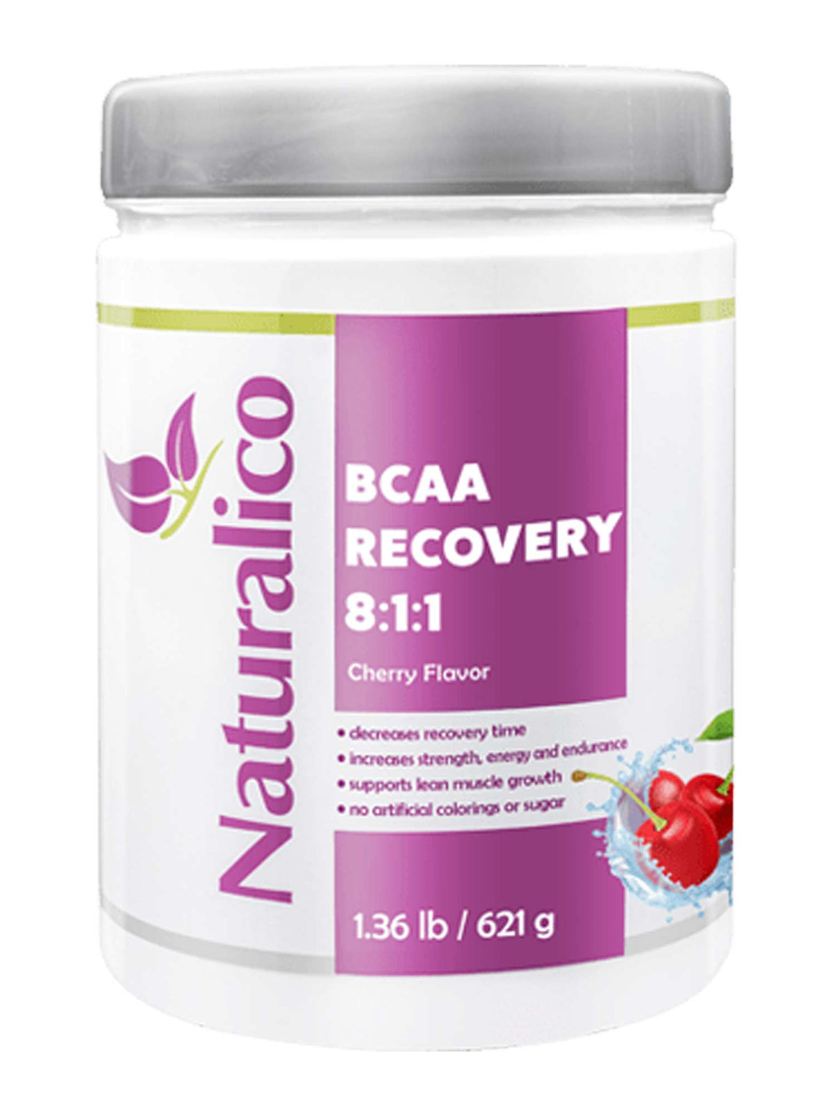 NATURALICO BCAA Recovery 8:1:1 621g /45 дози-череша