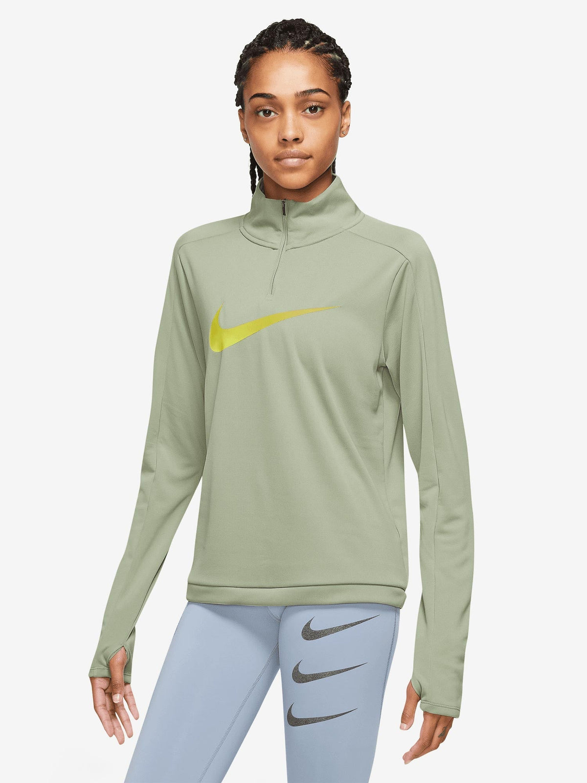 NIKE Блуза W NK DF SWOOSH HBR HZ