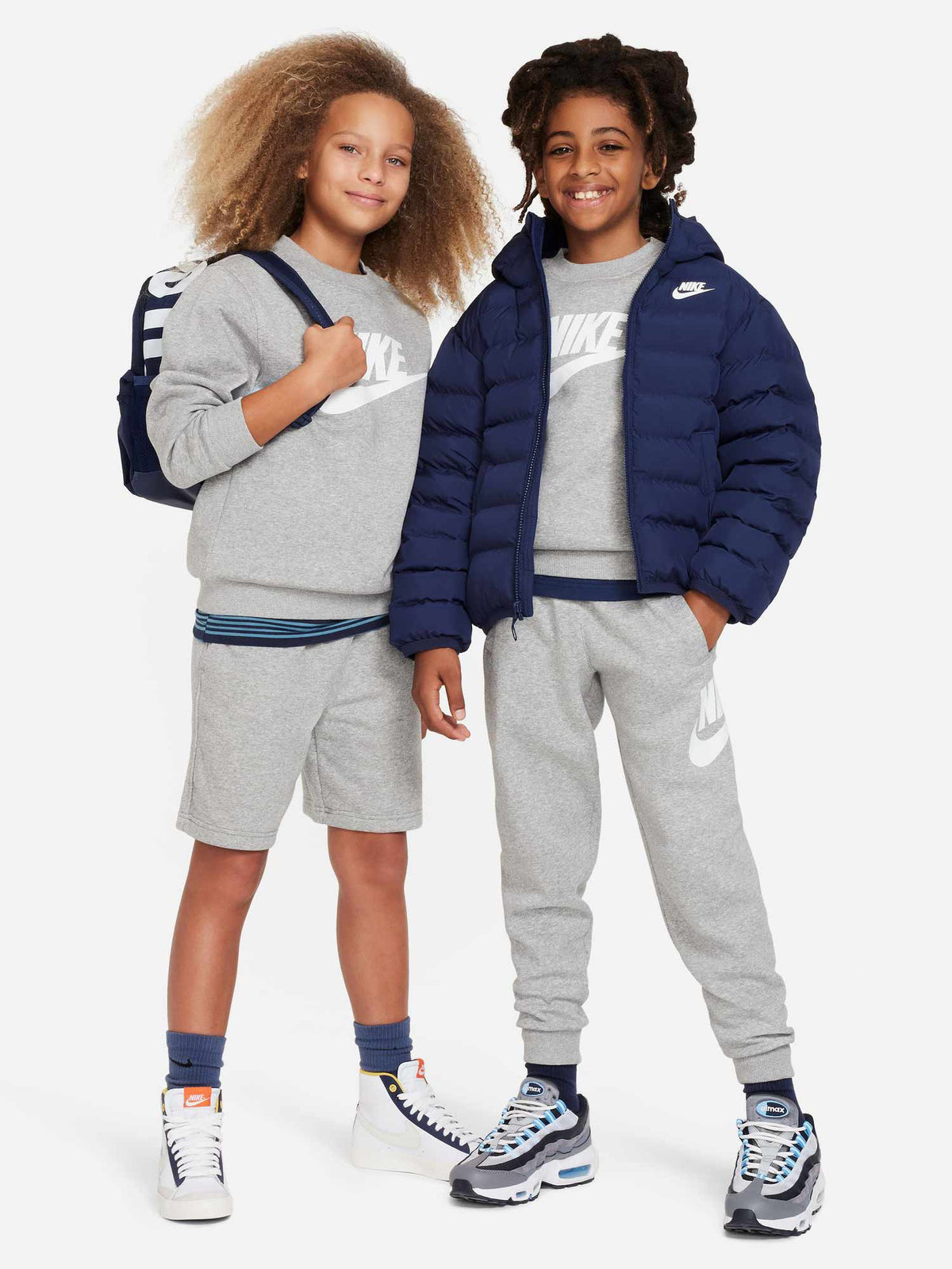 NIKE Блуза K NSW CLUB FLC CREW LS HBR