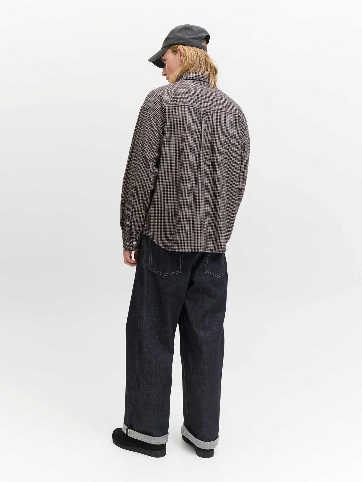 JACK & JONES Риза JORMEADOWS OVERSIZED CHECK SHIRT LS