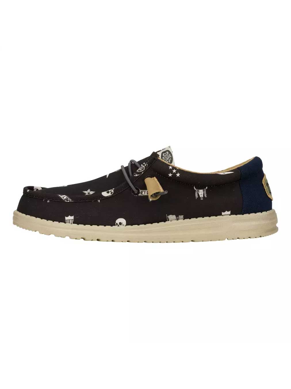 Hey Dude Обувки Wally Stars N Skulls Print