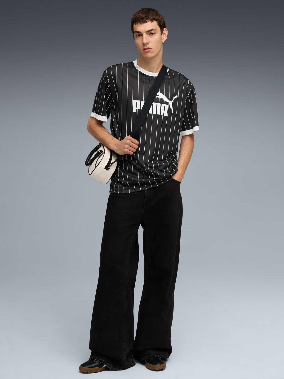 PUMA Тениска ESS Striped Jersey