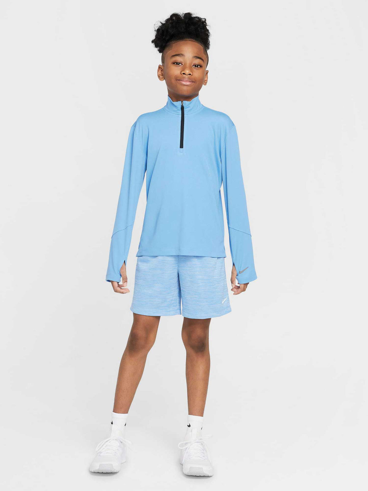 NIKE Блуза B NK DF UV MULTI LS HZ TOP ESS
