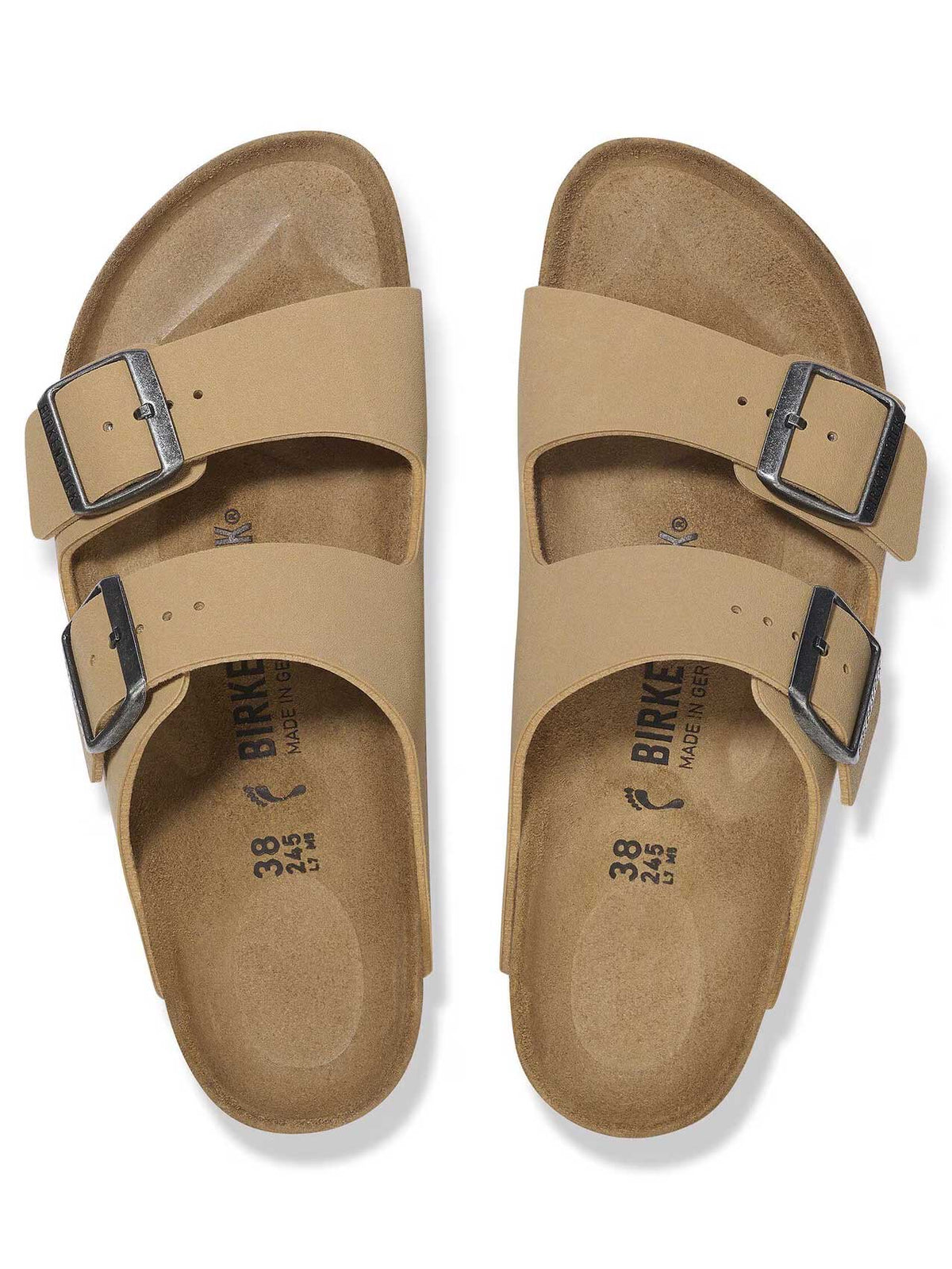BIRKENSTOCK Чехли Arizona Birko-Flor Nubuk